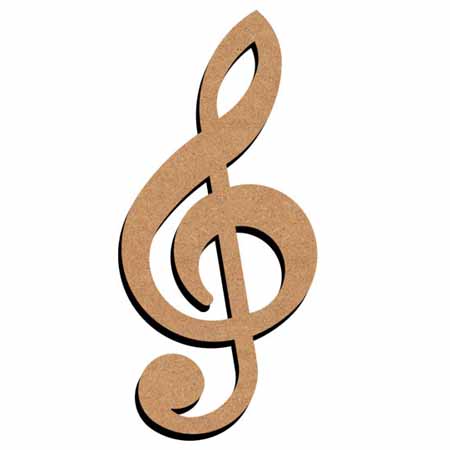 Wooden G clef | DeSerres