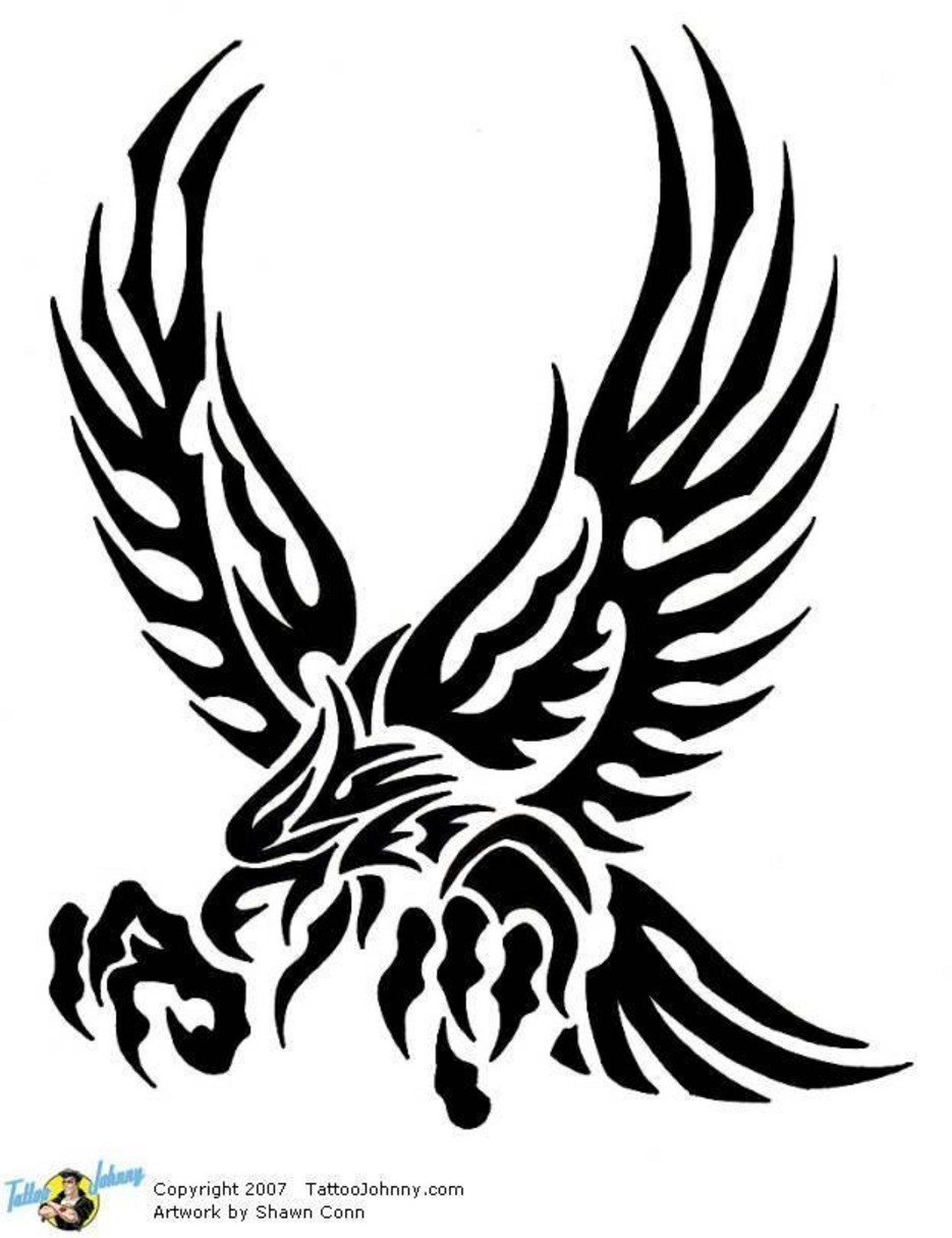 Tribal Eagle Tattoo Design | Tattoobite.com