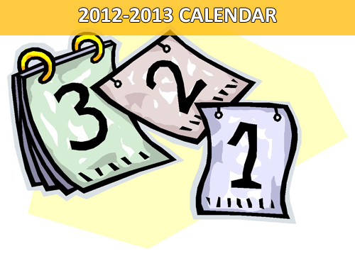 2012-2013 School Calendars Available