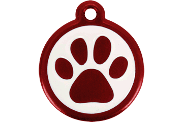 Red Dingo QR Tag Paw Prints Dark Blue 05-PP-DB (05PPNS / 05PPNL)