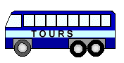 Tour Bus Clipart - Blue Tour Busses - Transportation Clipart