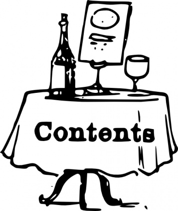 Tom Contents On A Table clip art vector, free vector graphics ...