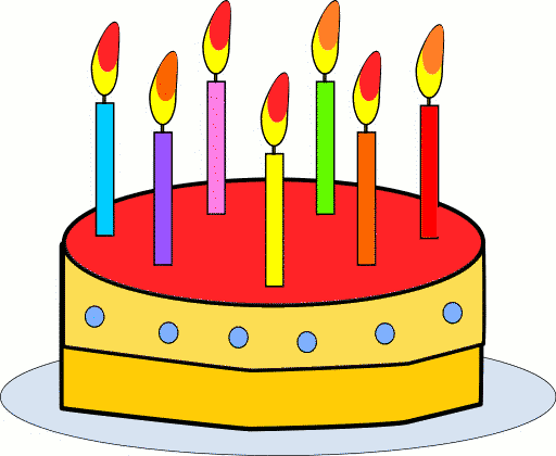 Birthday Cake And Balloons Clipart