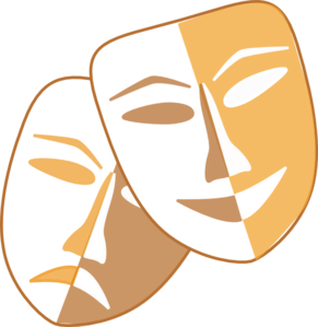 Theatre mask clipart