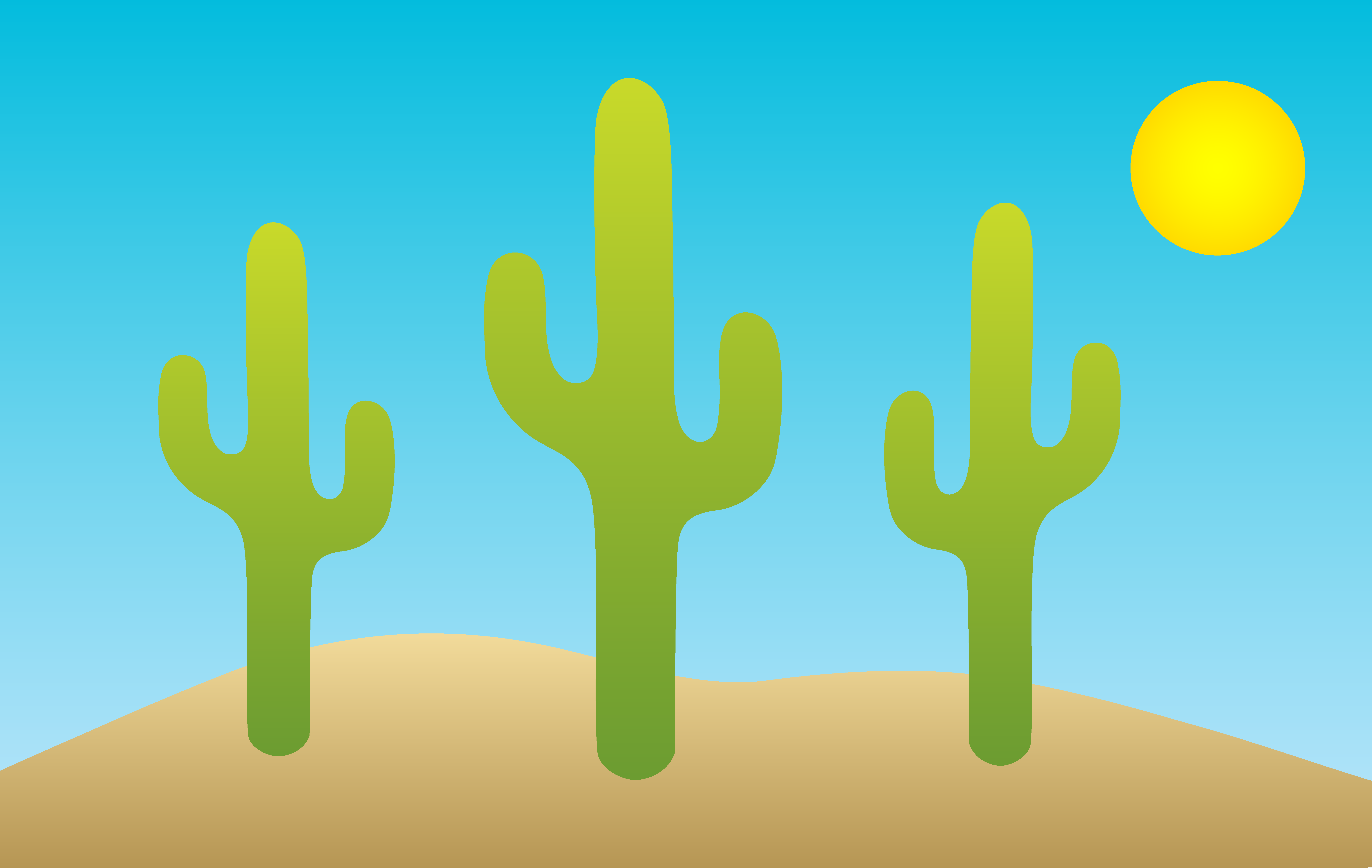 Desert landscape background clipart