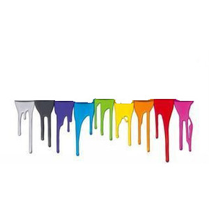 Rainbow paint splatter clip art
