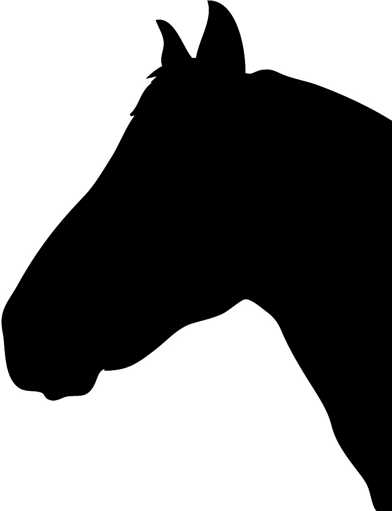 Horse Head Silhouette Vector - ClipArt Best