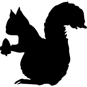 Best Squirrel Silhouette #7577 - Clipartion.com
