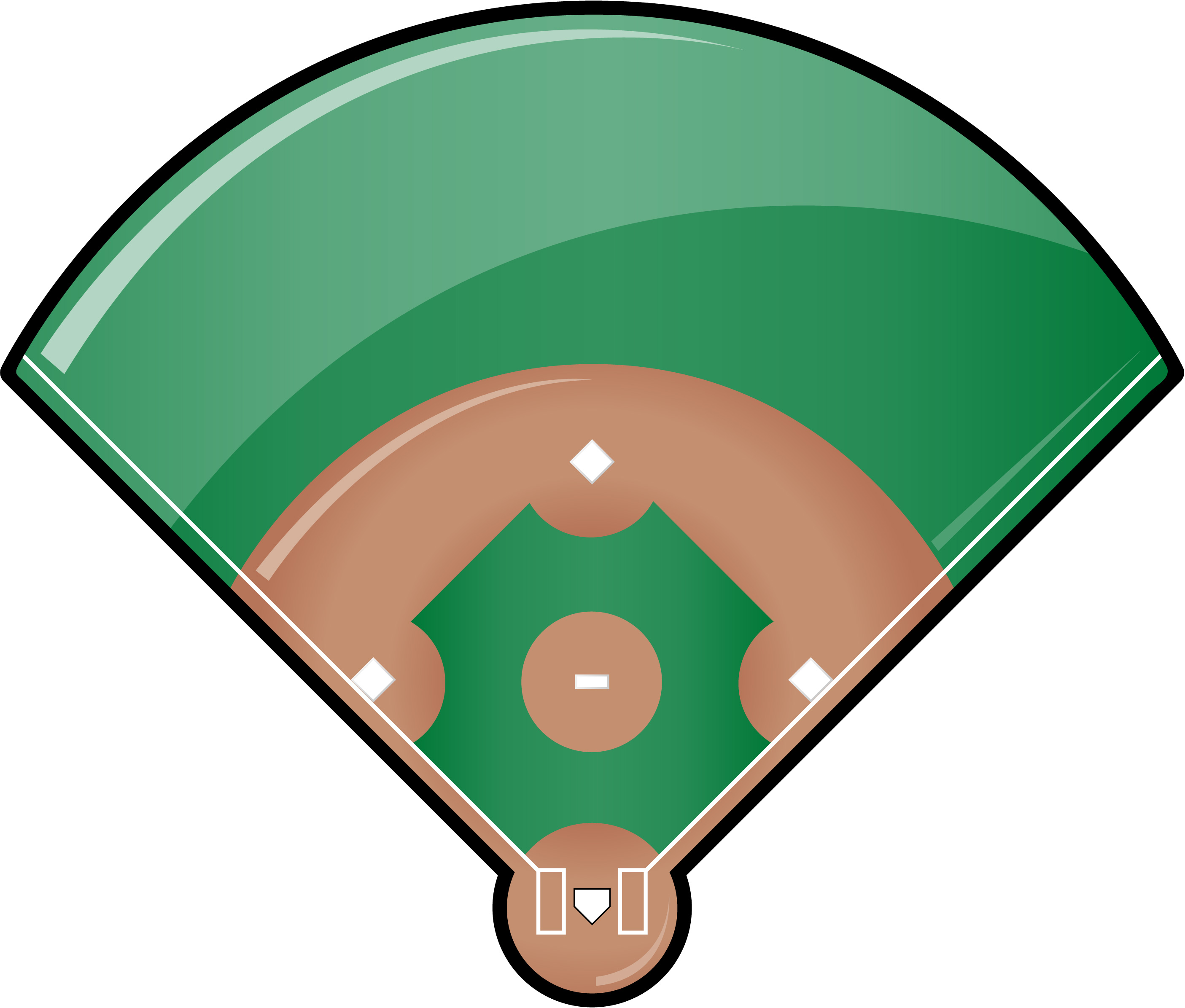 Baseball diamond baseball field clip art 0