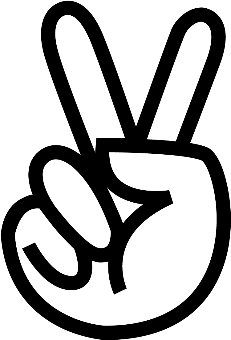 Cartoon Peace Sign Hand - ClipArt Best