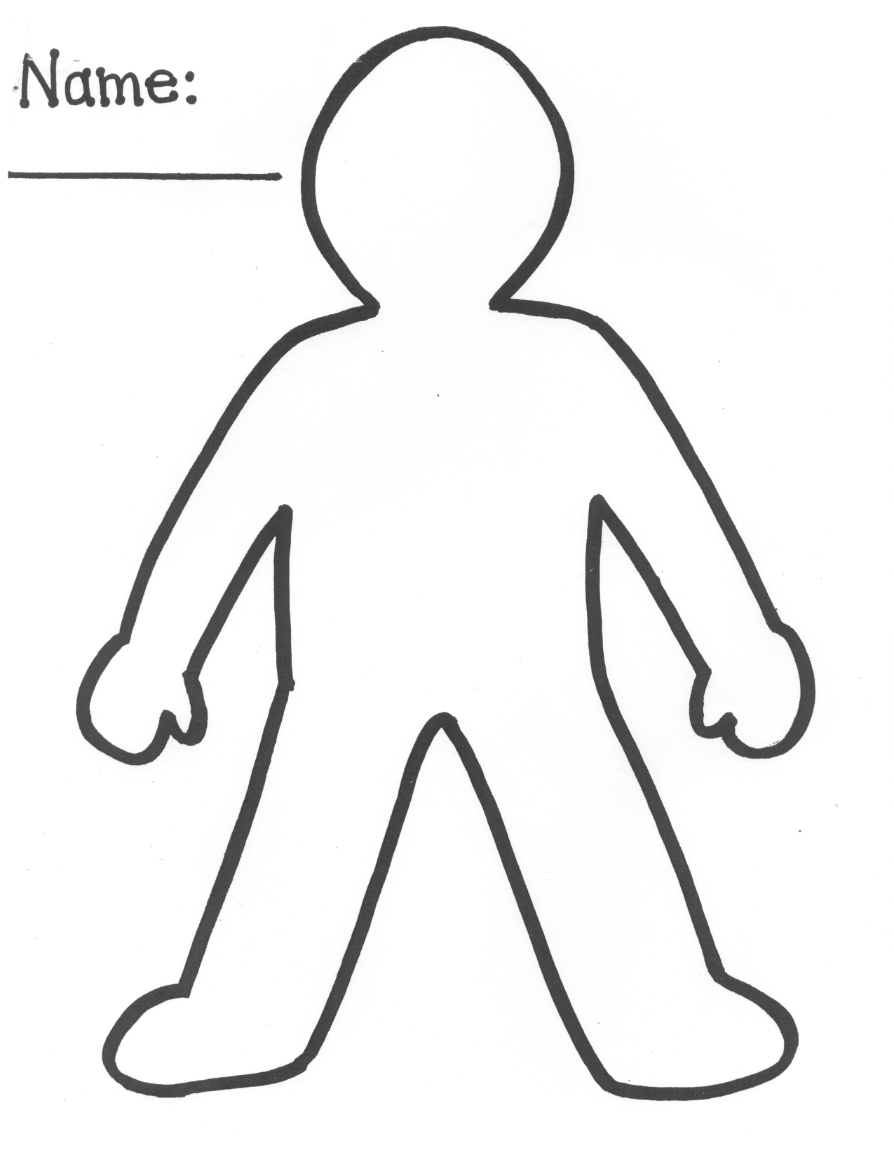 Human Body Drawing Template - ClipArt Best