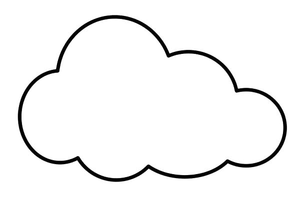 Free Cloud Coloring Pages Printable For Kindergarten Free with ...