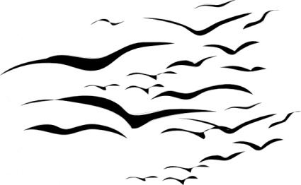 download free vector Flock Of Birds - Flock Of Birds Clip Art ...