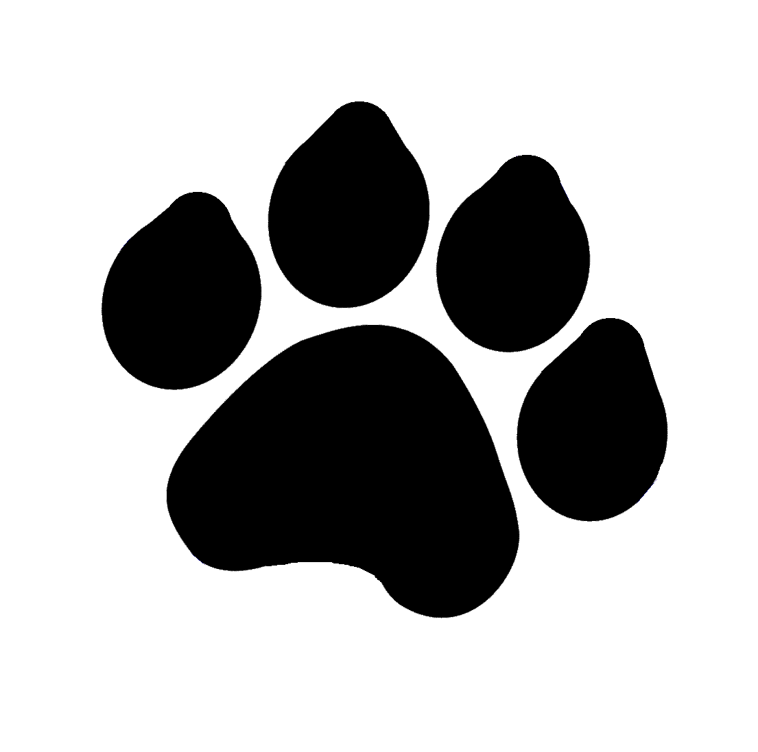 Free clipart of dog paw prints