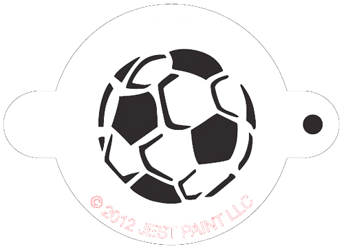 Face Painting Stencil: Soccer Ball