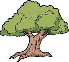 Acorn tree clipart