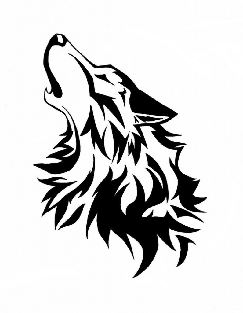 Wolf Howling Drawing - Drawing Art Library