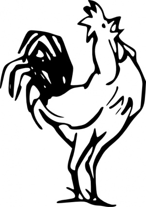 Rooster Crowing Clip Art, Vector Rooster Crowing - 20 Graphics ...