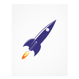 Space Rocket Letterhead, Custom Space Rocket Letterhead Templates