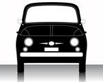 Economy car silhouette - front view, Transportation, download ...