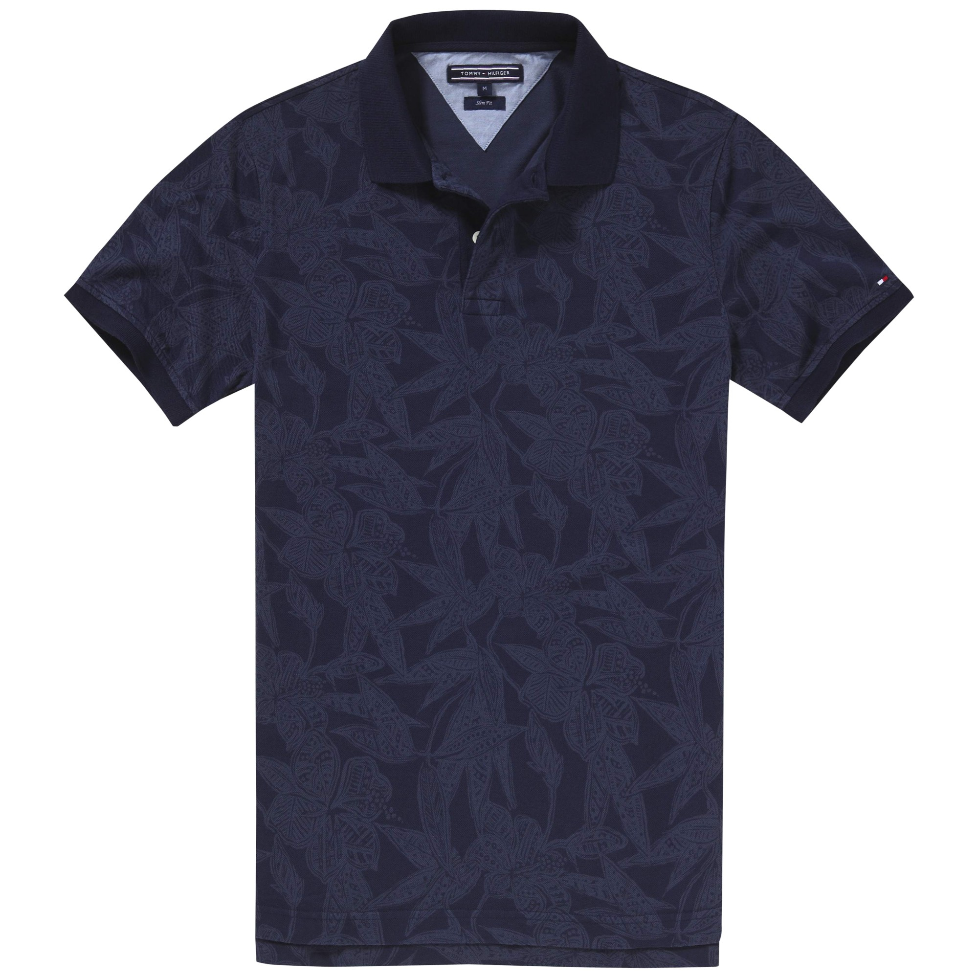 Tommy hilfiger Batik Flower Print Polo Shirt in Blue for Men | Lyst