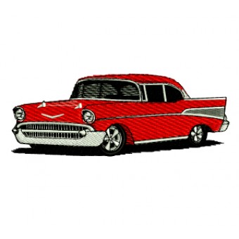 1957 Chevrolet Bel Air Embroidery Design Chevy BelAir