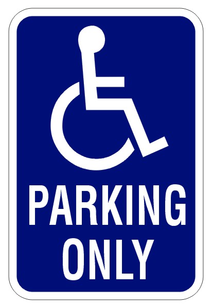 Handicap parking clipart