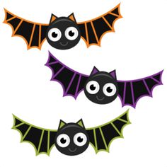 Halloween bats clipart free