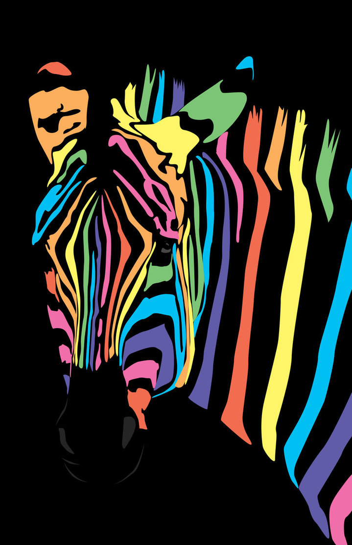 Rainbow Zebra Print - ClipArt Best