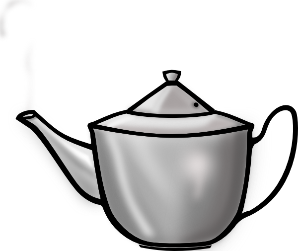 Teapot Clip Art Black White - Free Clipart Images