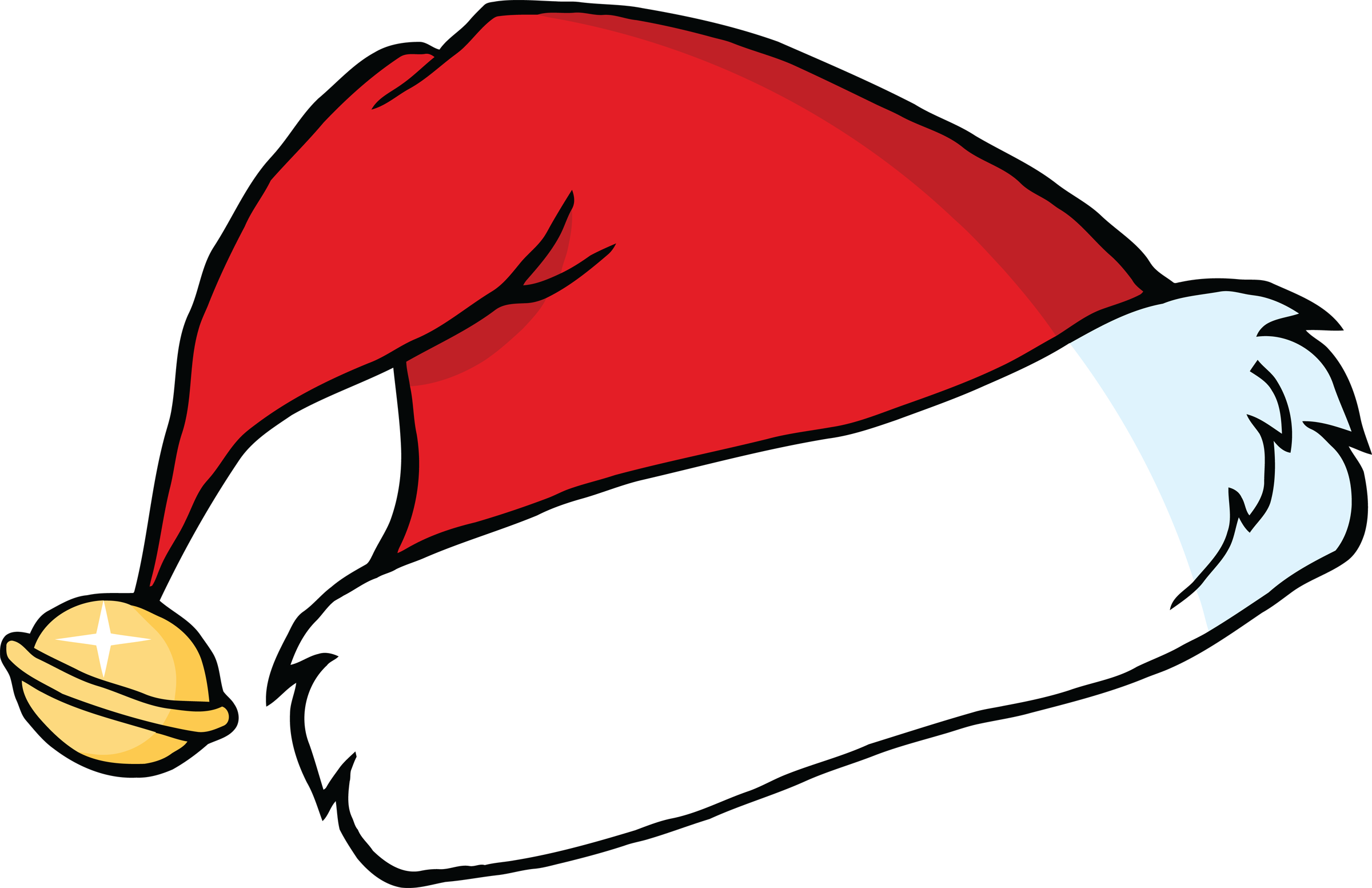 Clipart santa claus hat