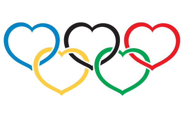 Heart Olympics symbol Vector | 123Freevectors