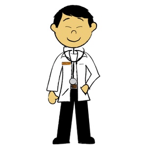 Doctor Clipart Image - Asian Doctor