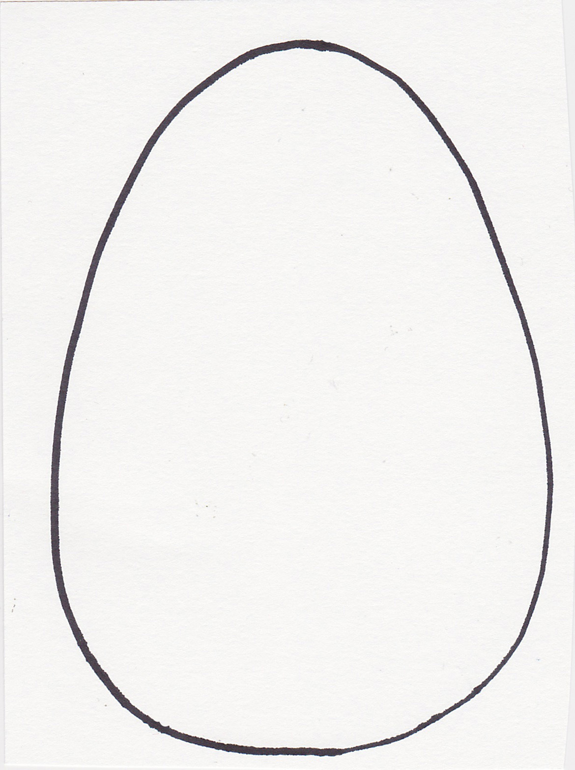 Best Photos of Egg Drawing Template - Easter Egg Template ...