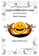 Free Printable Halloween Certificates, Halloween cards, Jack o ...