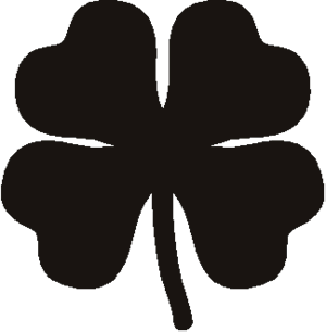 Four Leaf Clover Unpainted Wooden Shape