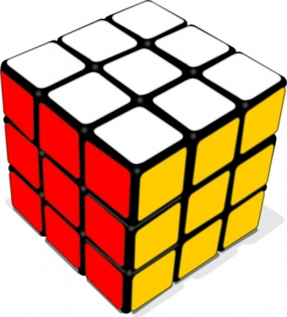 Rubik Cube Game clip art | Download free Vector