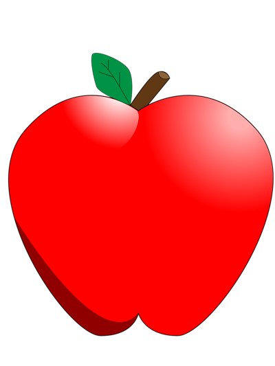 Free Stock Photos | Illustration Of A Red Apple | # 11460 ...