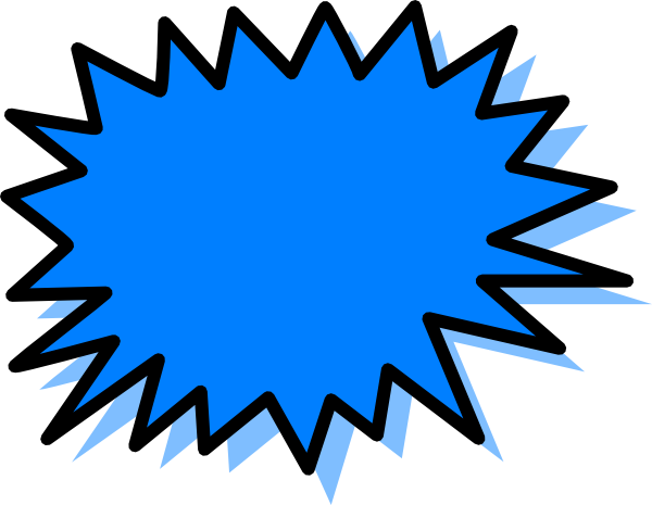 Blue Explosion Clip Art - vector clip art online ...