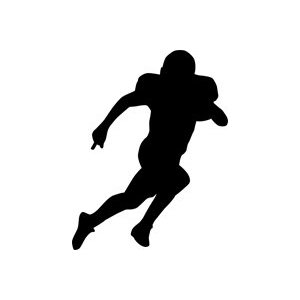 Runningback Football Stencil - 60 inch (at longest point) - 14 mil ...