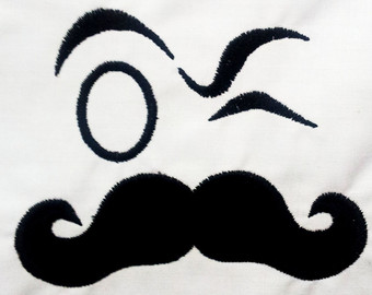 mustache silhouettes