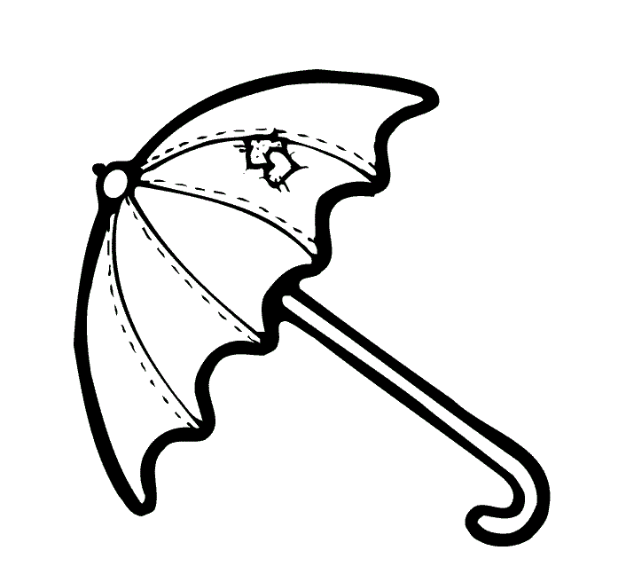 Umbrella To Color - ClipArt Best