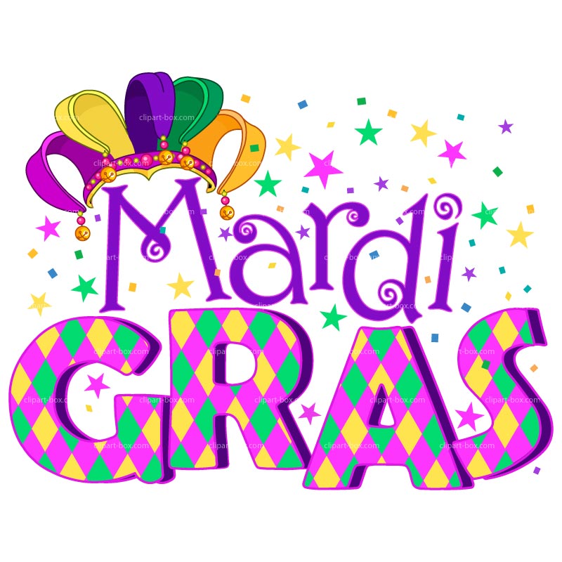 CLIPART MARDI GRAS POSTER | Royalty free vector design