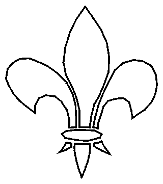 Free Heraldry Stencils -- Fleur de Lis