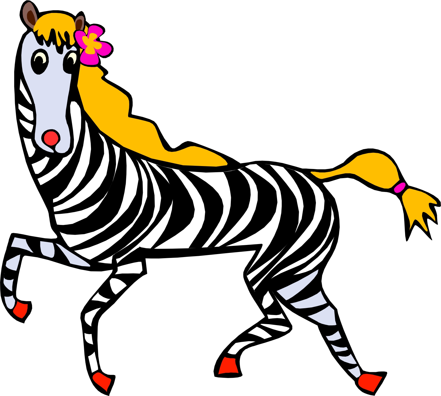 Cartoon Zebra