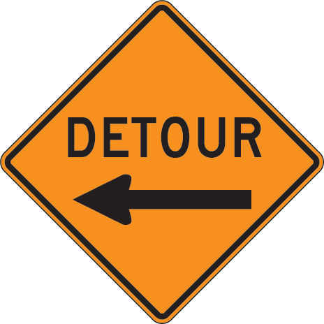 Detour Signs - ClipArt Best