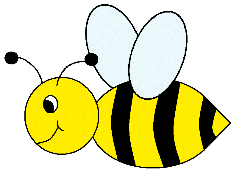 Cartoon bees clipart