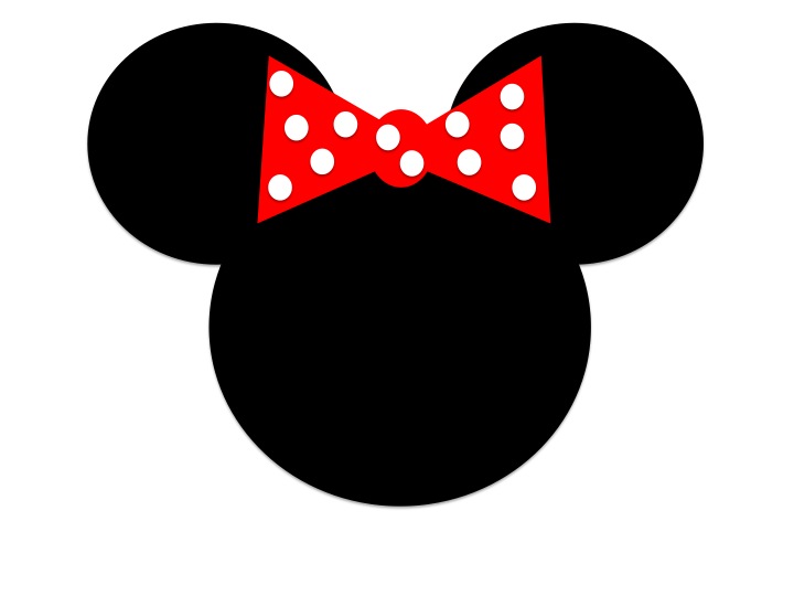 Minney mouse outline clipart