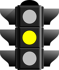 Yellow Traffic Light Clip Art - vector clip art ...
