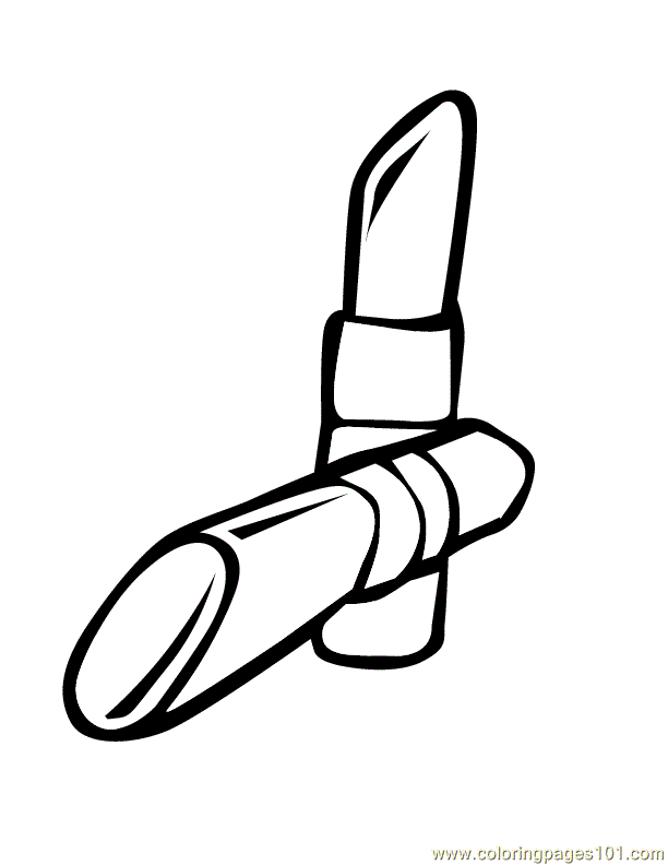 Lipstick Coloring Page - Free Cosmetic Coloring Pages ...